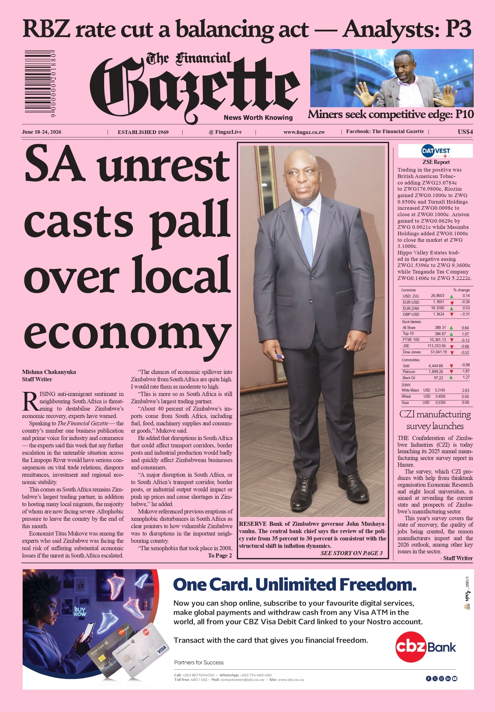 Thursday 18 June 2026